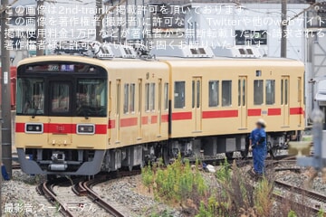 【西鉄】7050形7151Fが多々良車両基地で編成が組まれている様子が目撃