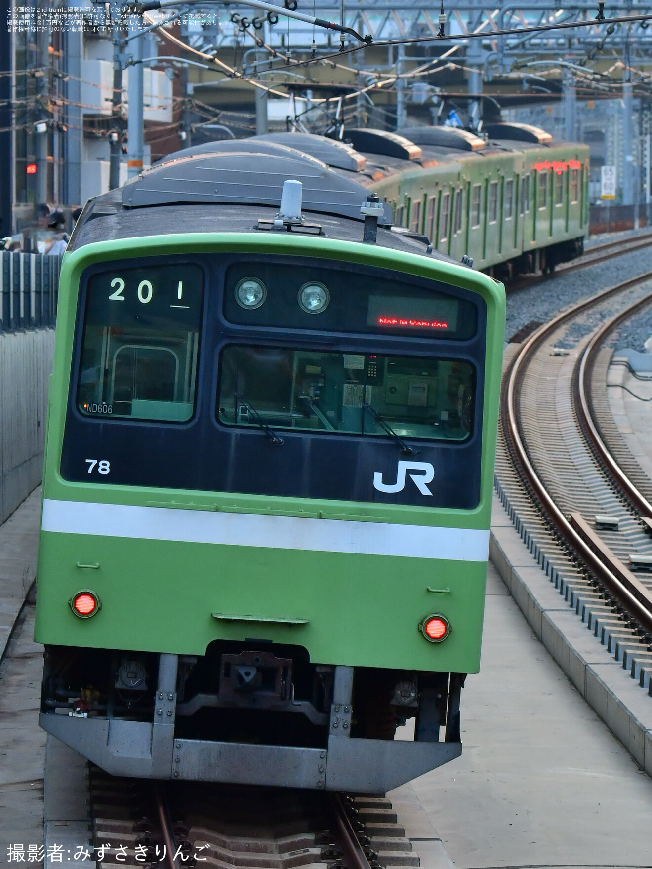 【JR西】201系ND606編成　廃車回送の拡大写真