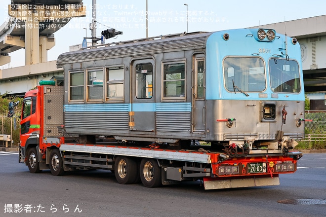 【北鉄】8000系8801編成8801号車(元京王3000系トップナンバー）廃車陸送