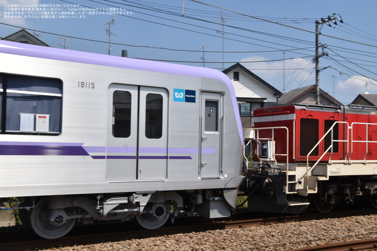 【メトロ】18000系18115F出場甲種輸送の拡大写真