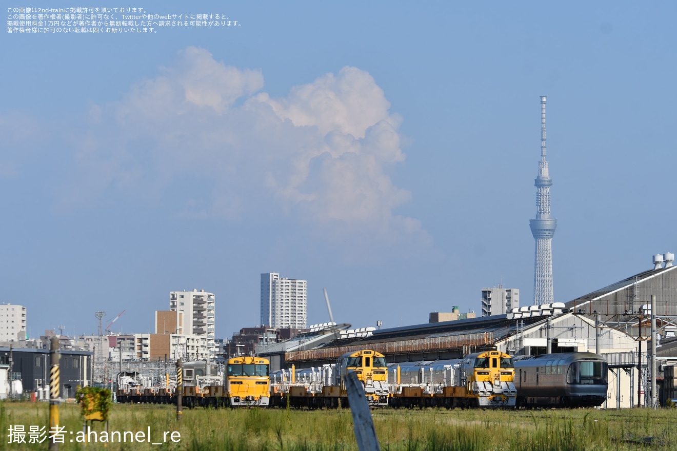 【JR東】E26系「カシオペア」編成の最後尾がカヤ27-501からカハフE26-1への拡大写真