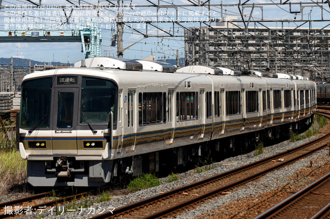 岸辺駅で撮影された【JR西】221系F04編成吹田総合車両所出場試運転