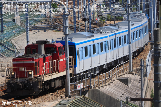 新長田駅で撮影された【福市交】4000系4131F 甲種輸送