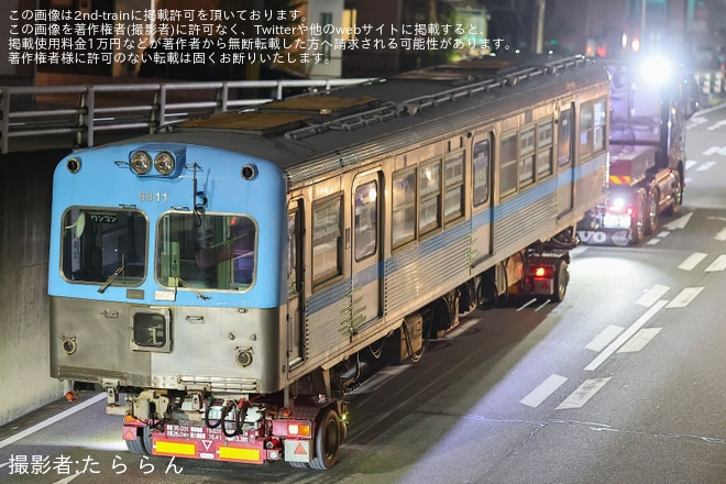 【北鉄】8000系8801編成8811号車陸送