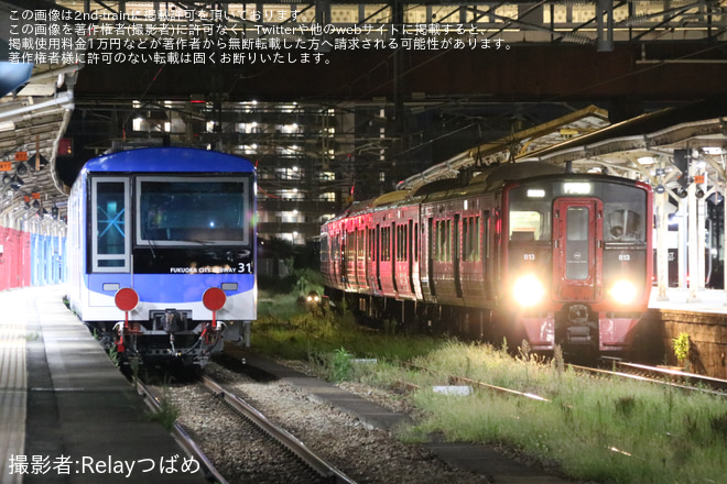 【福市交】4000系4131F 甲種輸送を不明で撮影した写真