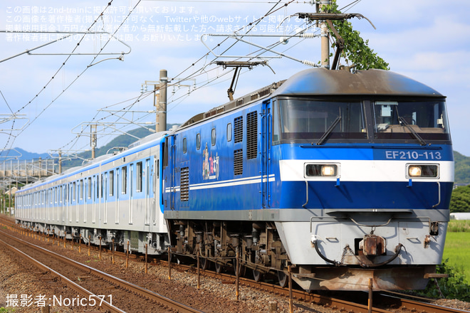 【福市交】4000系4131F 甲種輸送を小月～長府間で撮影した写真