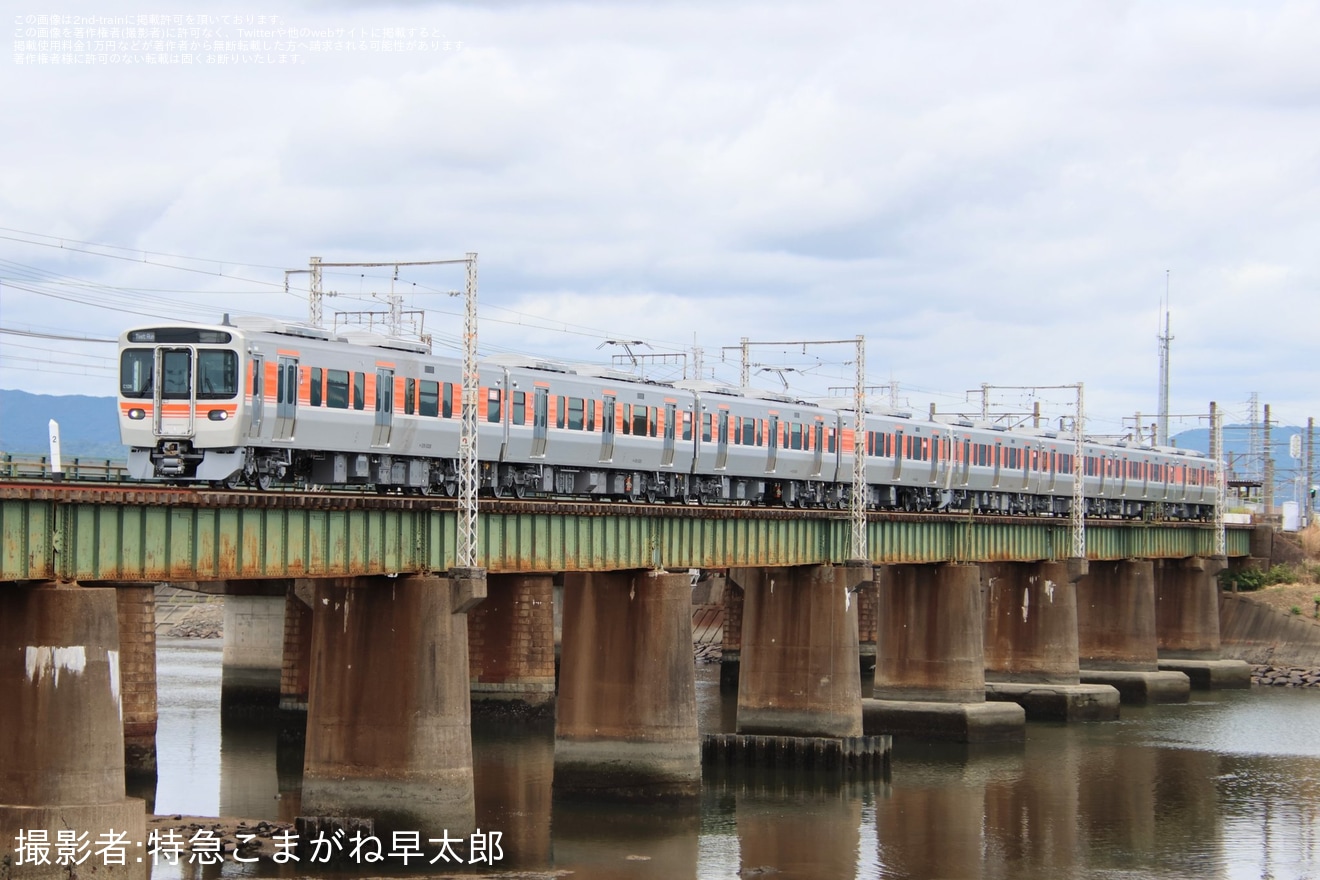 【JR海】315系C125編成+C126編成 日本車両出場試運転の拡大写真