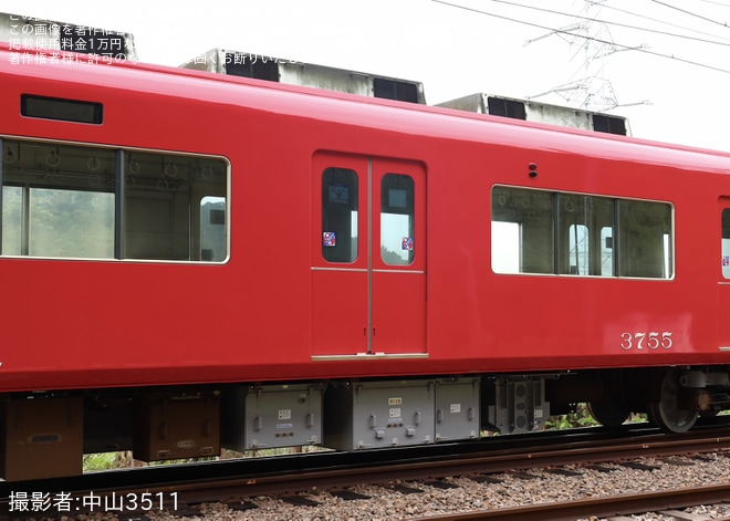 【名鉄】デキ303+トラ73F+3705Fによる構内入換
