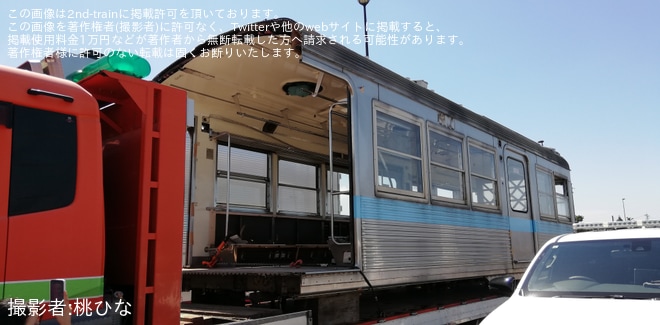 【北鉄】8000系8801編成8801号車(元京王3000系トップナンバー）廃車陸送（その2)
