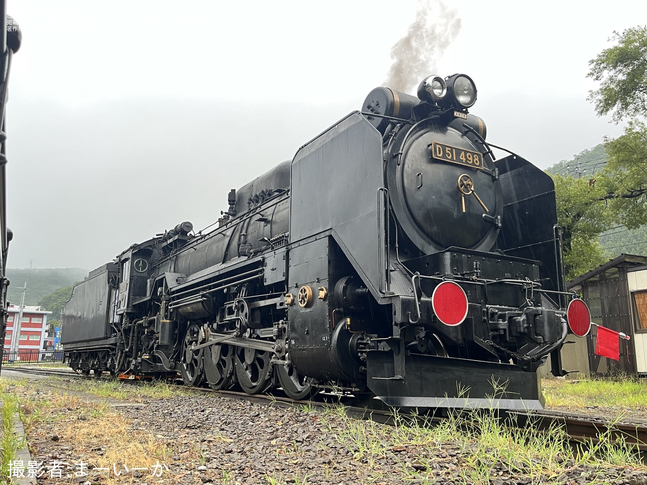 【JR東】脱線したD51-498が水上への拡大写真