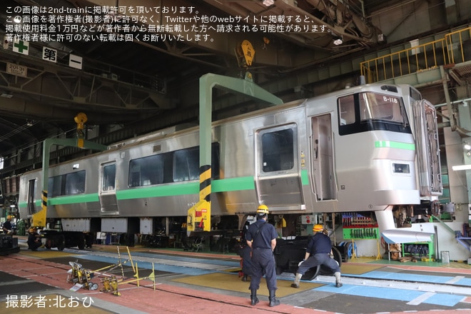 を苗穂工場で撮影した写真