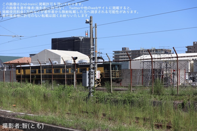 【JR西】スロフ14-704「サロンカーなにわ」が後藤総合車両所本所の解体線へを後藤総合車両所本所付近で撮影した写真