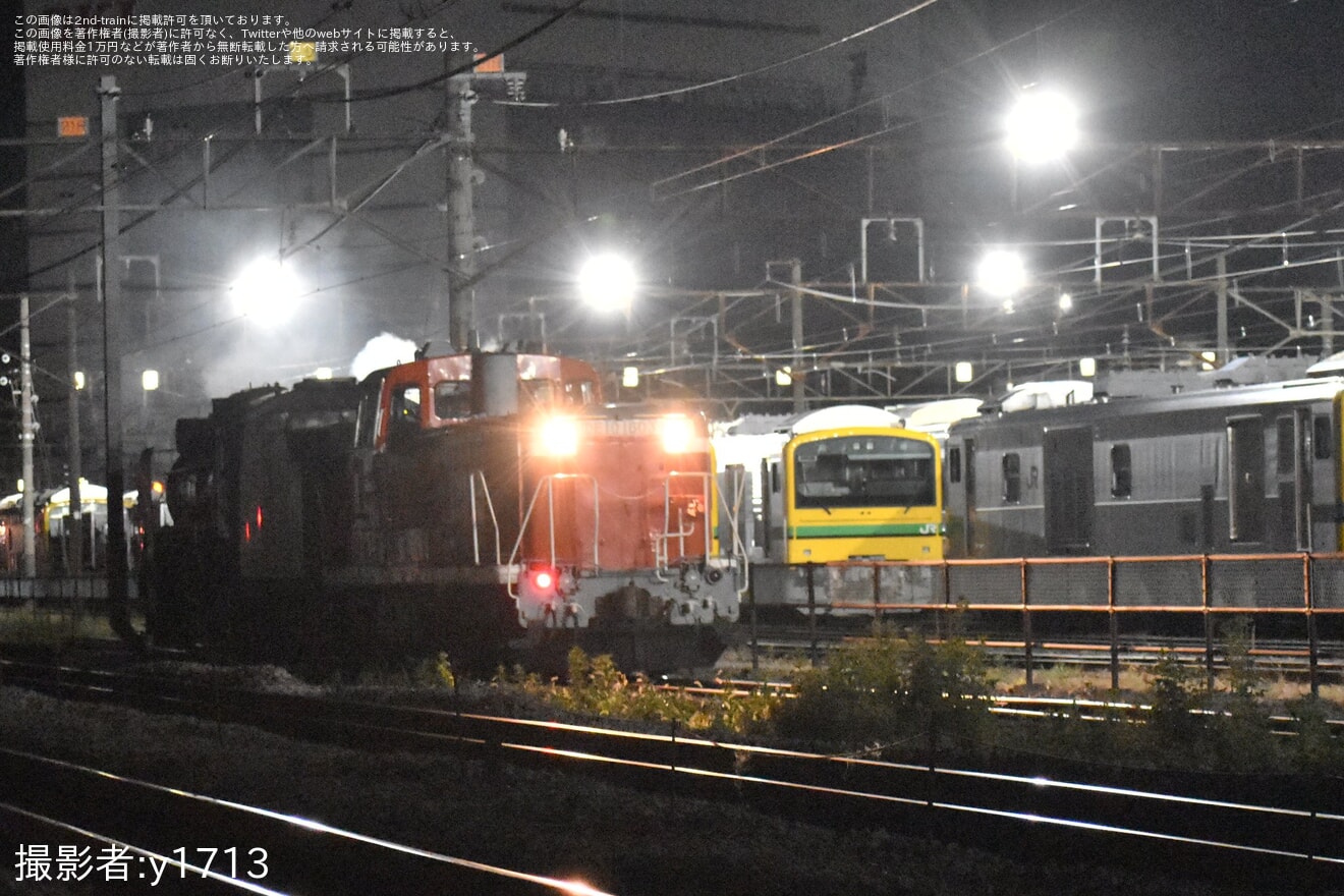 【JR東】DE10-1603牽引によるD51-498救援回送の拡大写真