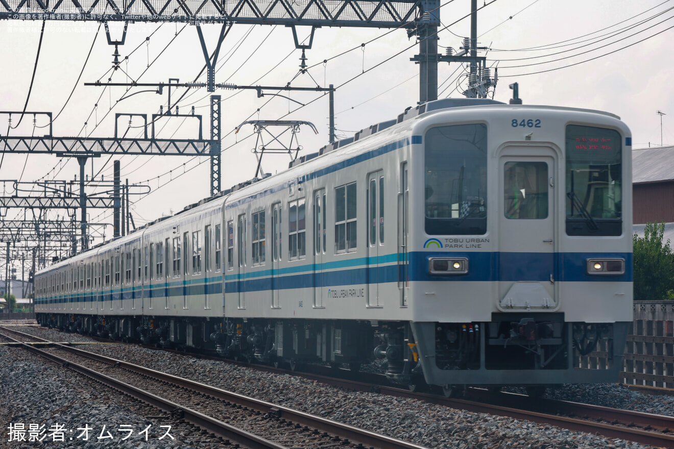 【東武】8000系8162F 南栗橋工場出場試運転の拡大写真