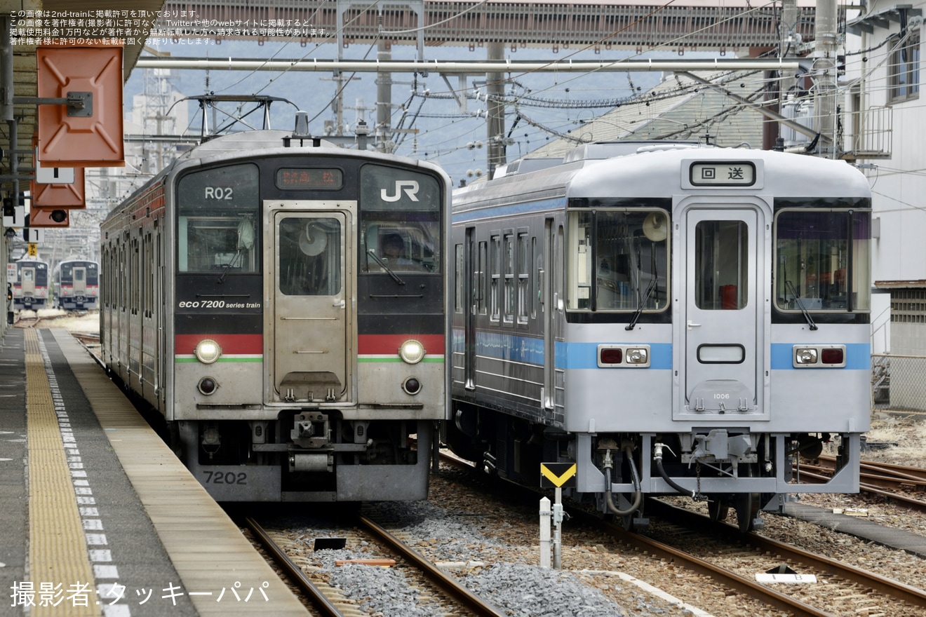 【JR四】1000形気動車1006号車が検査を終えて多度津工場出場の拡大写真