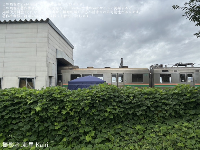 【JR東】719系5000番台Y11編成新庄にて一部部品の撤去