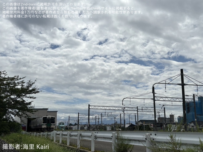 【JR東】719系5000番台Y11編成新庄にて一部部品の撤去