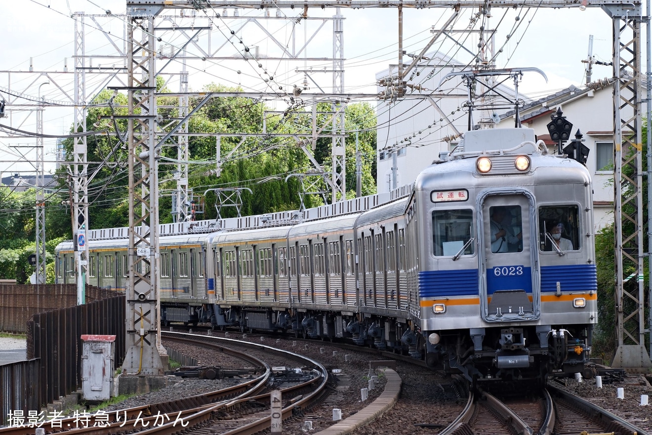 【南海】6000系6023F+6300系6334F千代田工場出場試運転の拡大写真