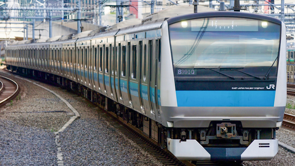 JR東】E233系1000番台サイ102編成東京総合車両センター入場回送 |2nd