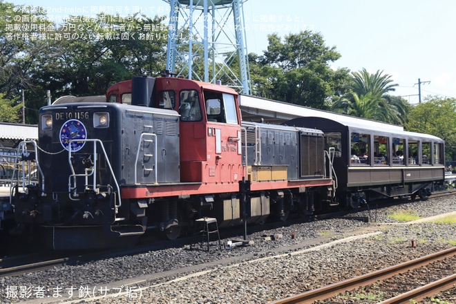 京都鉄道博物館で撮影された【JR西】京都鉄道博物館 「SLスチーム号」のけん引機関車にDE10-1156使用