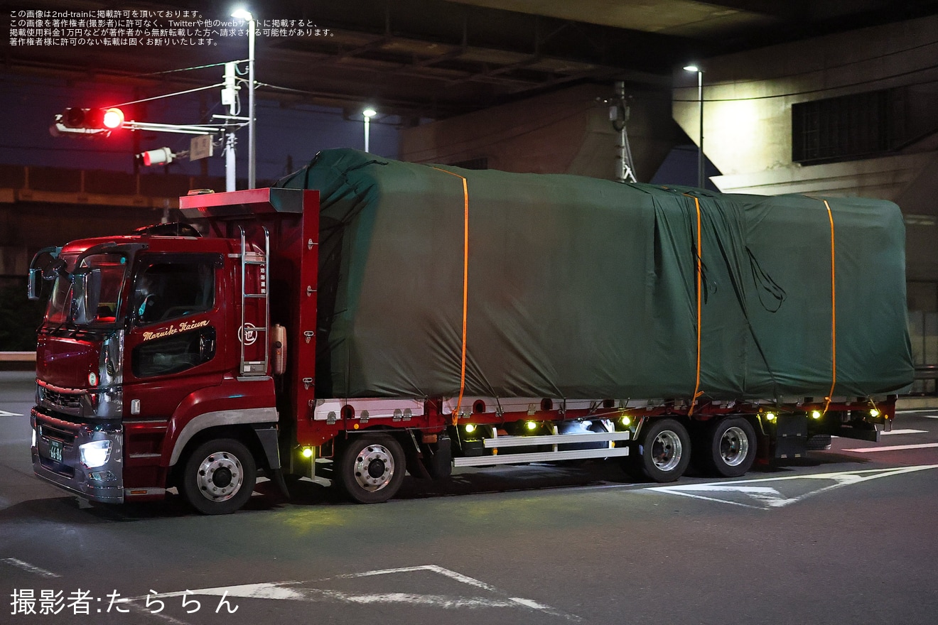 【京急】2000形2011編成2018号車が久里浜工場から廃車陸送の拡大写真