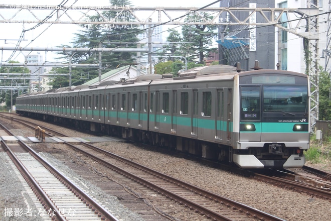原宿駅で撮影された【JR東】E233系マト13編成 東京総合車両センター入場(202509)