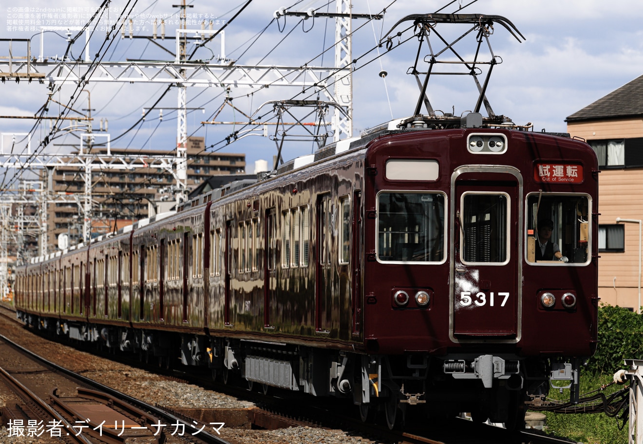 【阪急】5300系5317F(5317×7R) 故障明け試運転の拡大写真