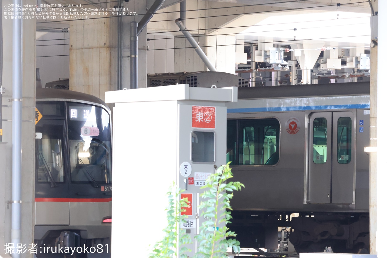 【東急】3000系3112F側面も含めて塗装変更が進行中の拡大写真