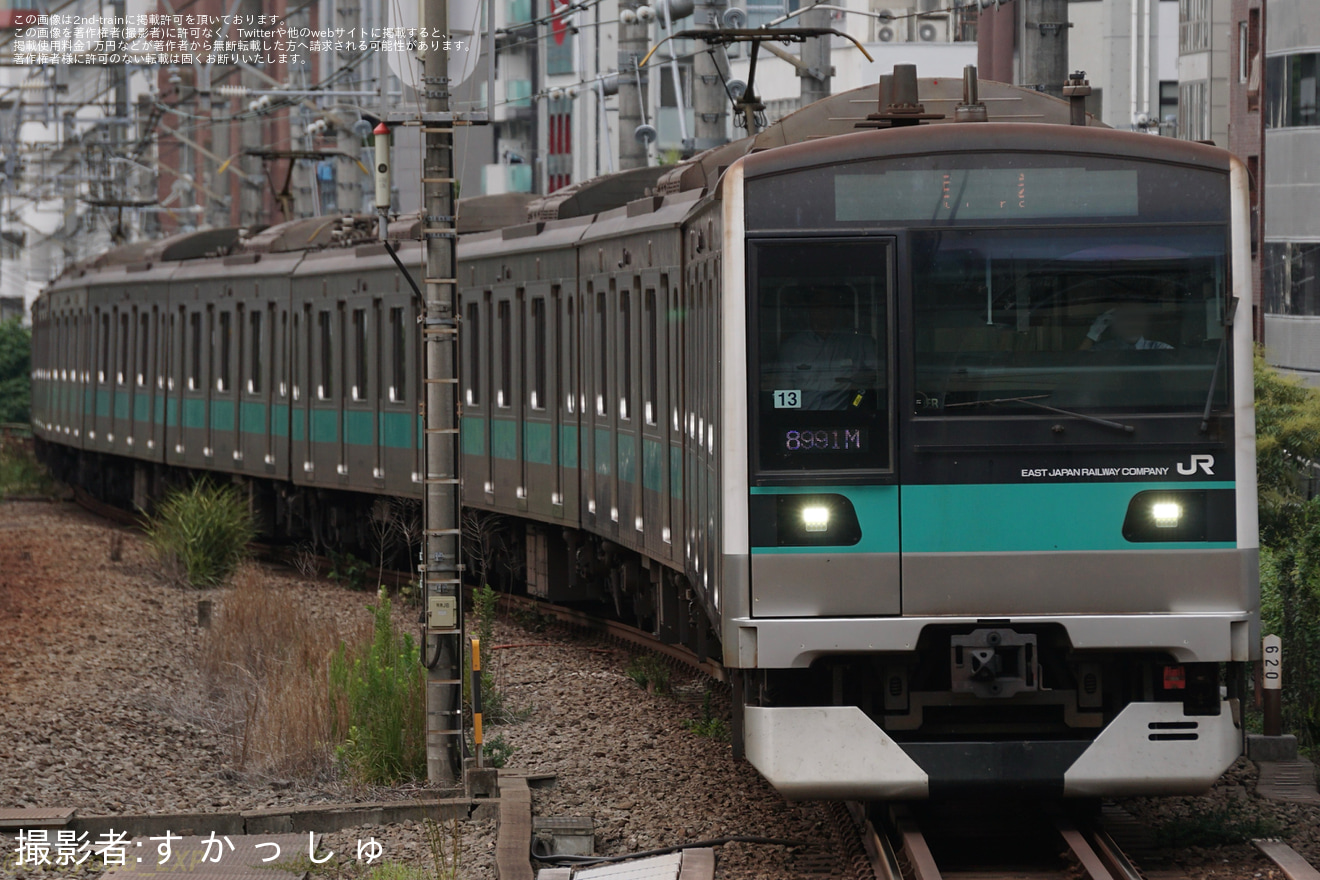 【JR東】E233系マト13編成 東京総合車両センター入場(202509)の拡大写真