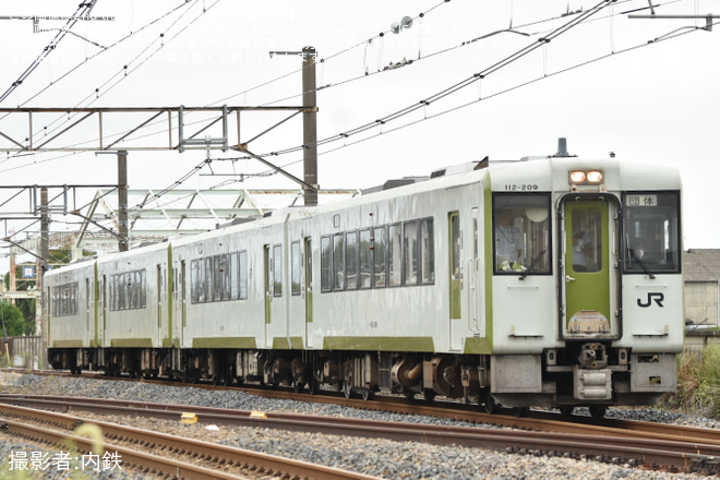 【JR東】キハ110系が高崎線を運行「TAKASAKI Line Yell 110」乗車ツアーが催行を不明で撮影した写真