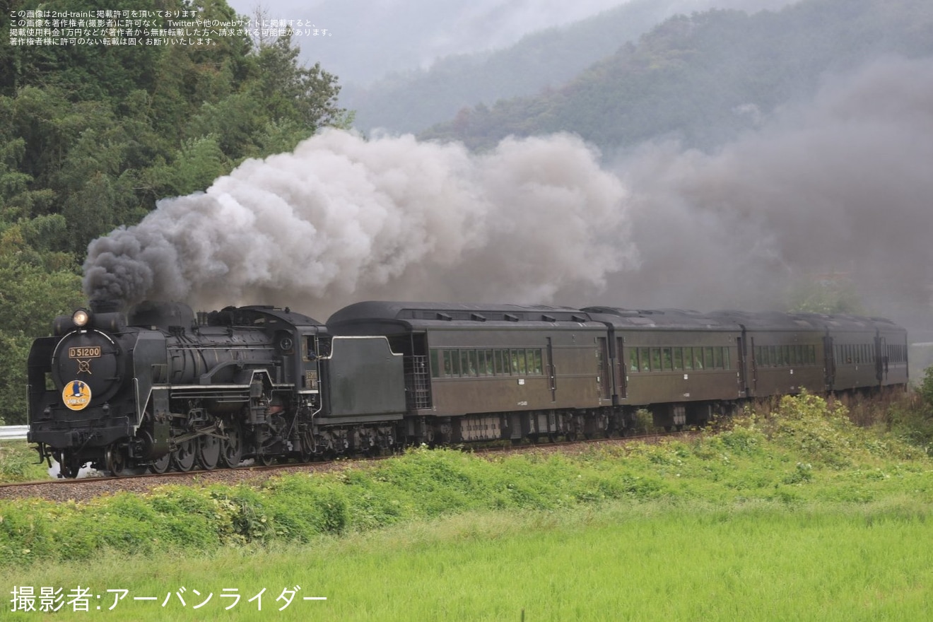 【JR西】SLやまぐち号のD51-200が営業運転復帰の拡大写真