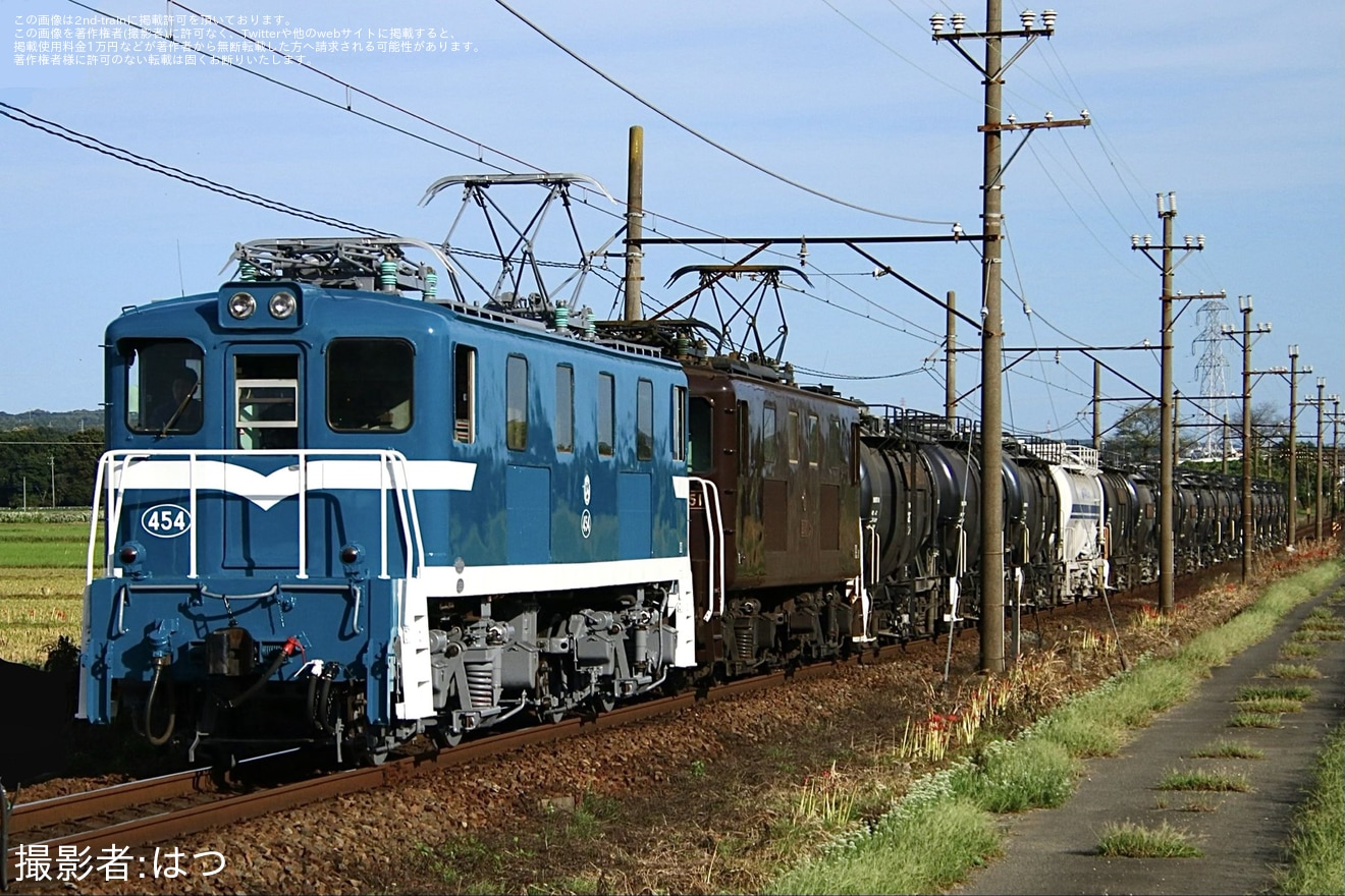 【三岐】ED454が秩父鉄道色になり運行開始の拡大写真