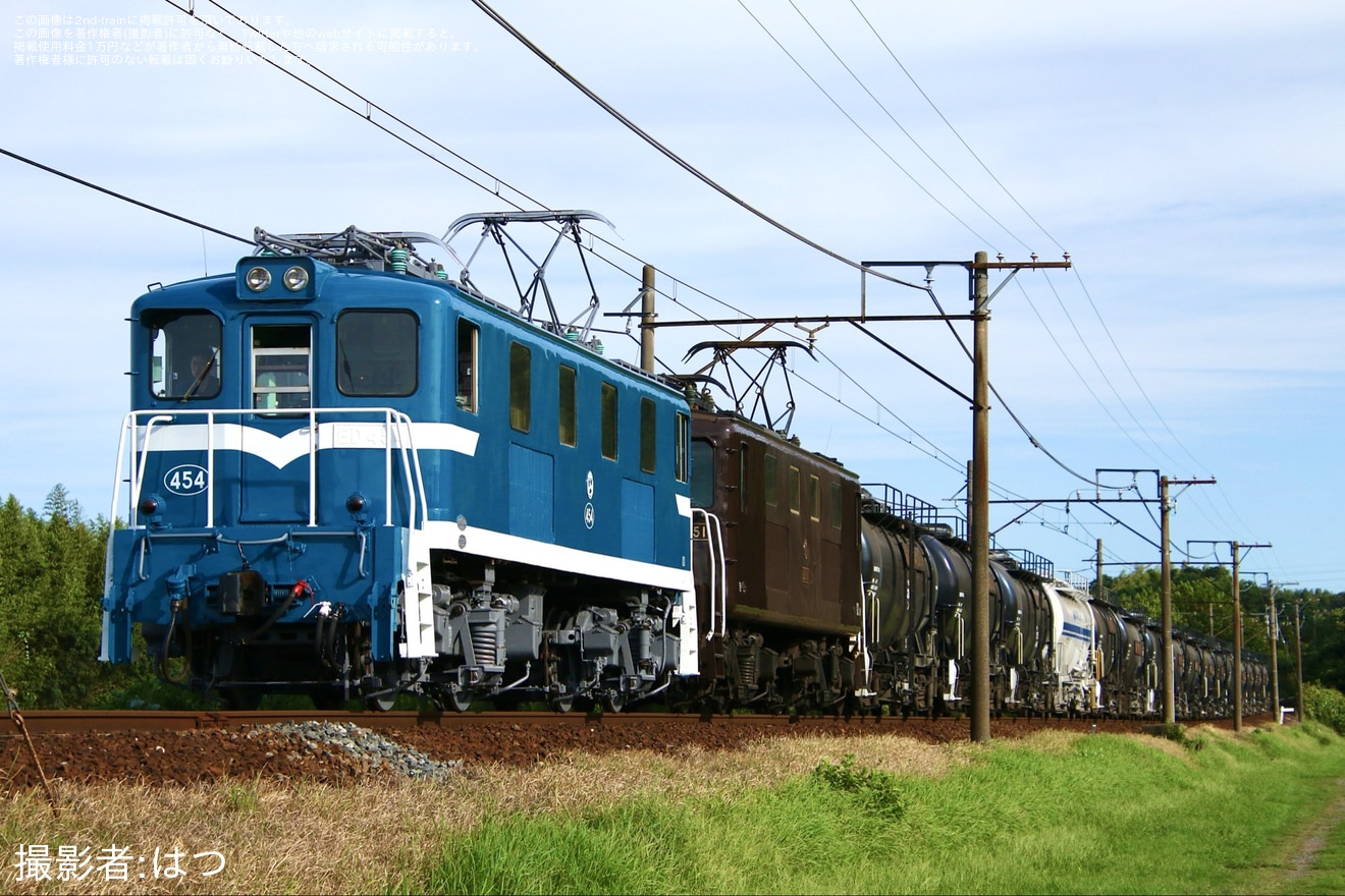 【三岐】ED454が秩父鉄道色になり運行開始の拡大写真