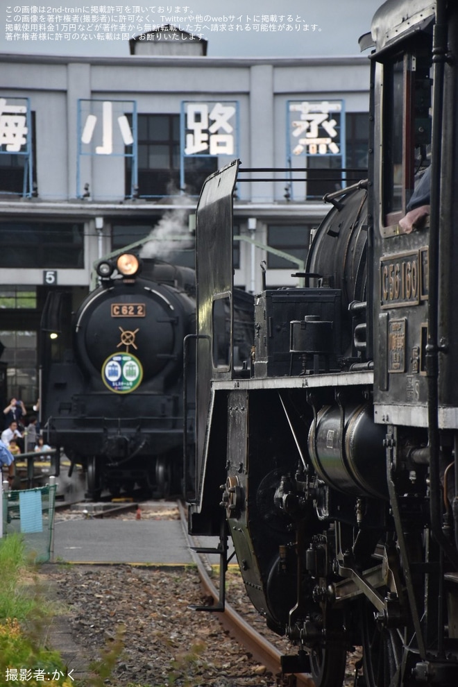 【JR西】梅小路運転区にてC56-160が試運転を京都鉄道博物館で撮影した写真