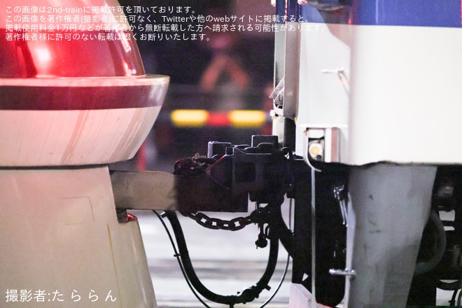 【東武】100系101F(DRC色)が8000系850型853Fにより北春日部へ回送を不明で撮影した写真