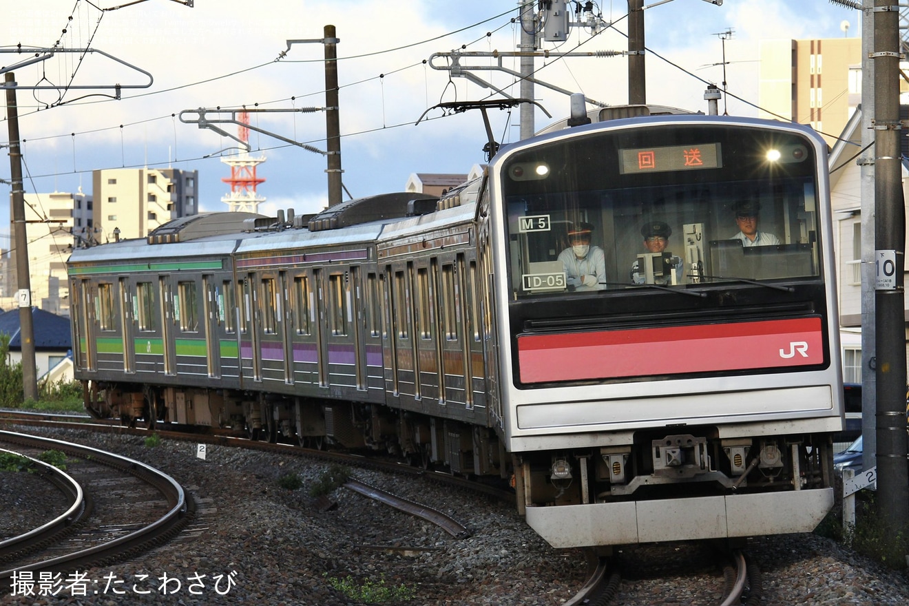 【JR東】団体臨時列車「快速ムーンライトうみかぜ号」運行の拡大写真