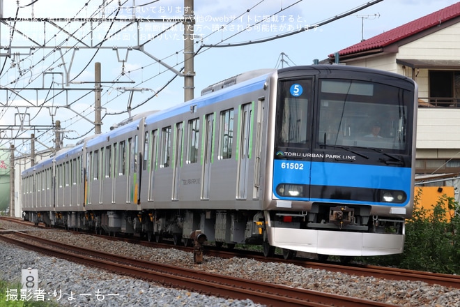 【東武】60000系61502Fが5両化改造を終え津覇車輌出場
