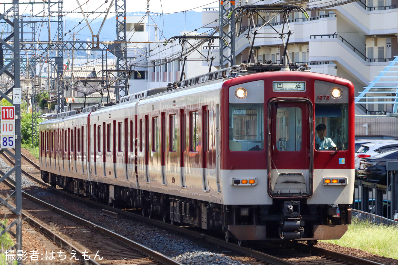 【近鉄】1252系 VE72+1233系 VE41 五位堂検修車庫入場回送の拡大写真