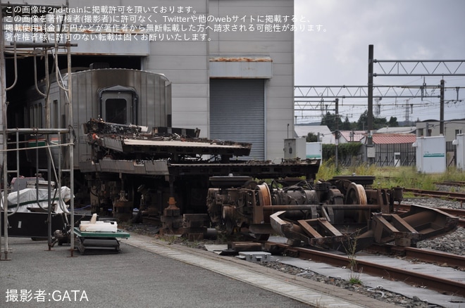 新庄駅付近で撮影された【JR東】719系5000番台Y11編成のクモハ719-5011が車体解体完了へ