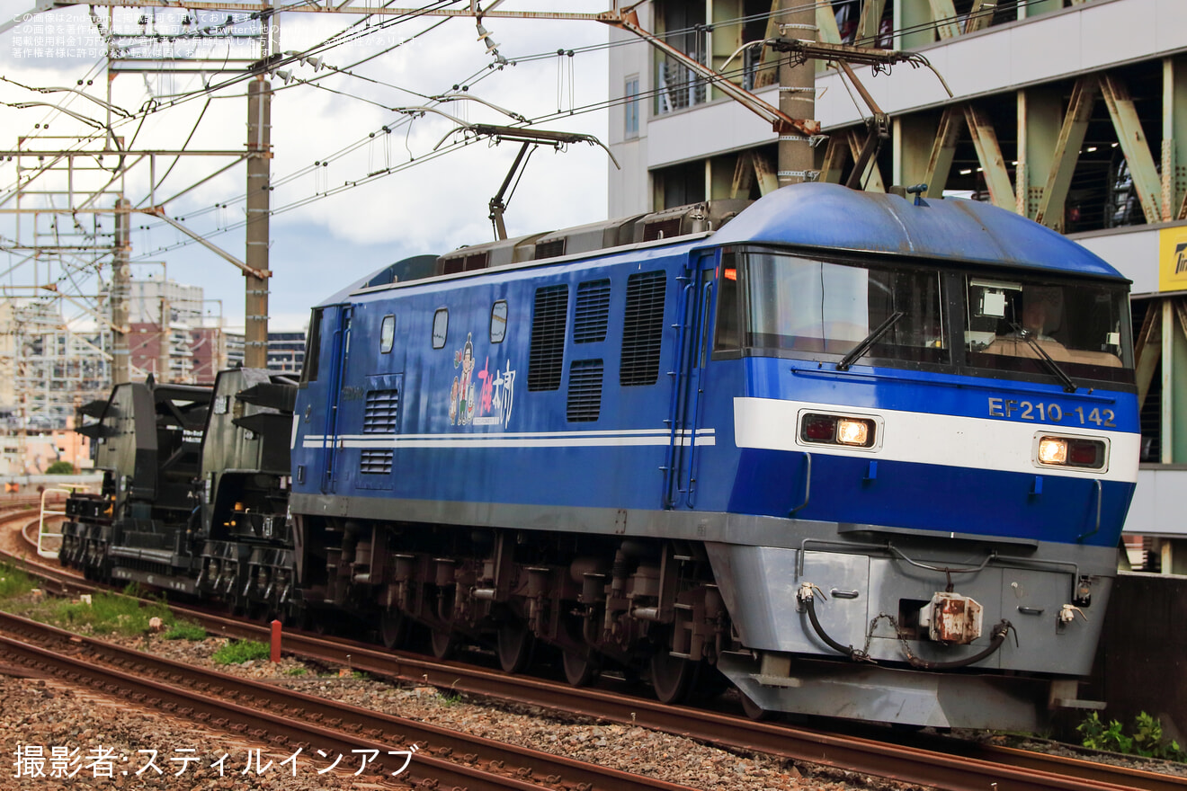 【JR貨】シキ850が隅田川まで回送の拡大写真