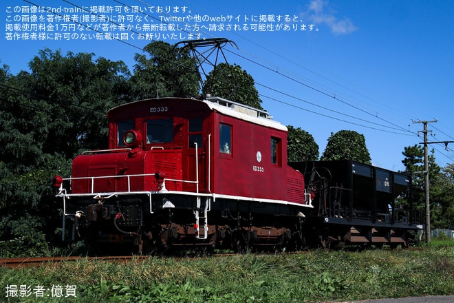 【弘南】鉄道ファン有志主催にてED333+ホキ1245のフォトラン＆夜間撮影会が開催を不明で撮影した写真