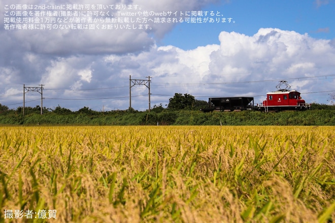【弘南】鉄道ファン有志主催にてED333+ホキ1245のフォトラン＆夜間撮影会が開催を不明で撮影した写真