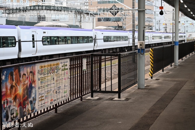 松本駅で撮影された【JR東】松本駅の0番線の使用停止後の処置として転落防止柵新設工事が実施済