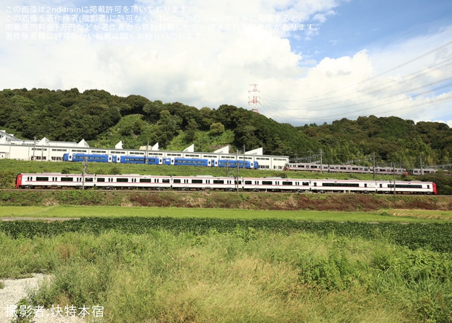 【名鉄】2200系2207F舞木検査場出場試運転を不明で撮影した写真