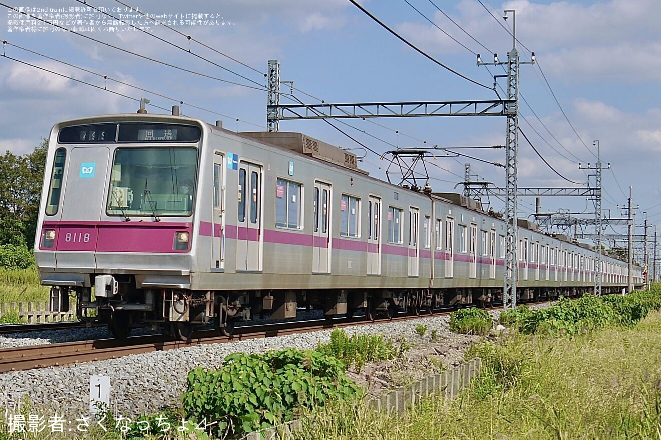 【メトロ】8000系8118F 廃車回送の拡大写真