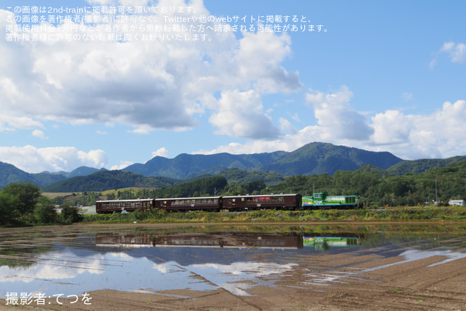 学田～鹿討間で撮影された【JR北】2025年度の富良野・美瑛ノロッコ号の運行終了