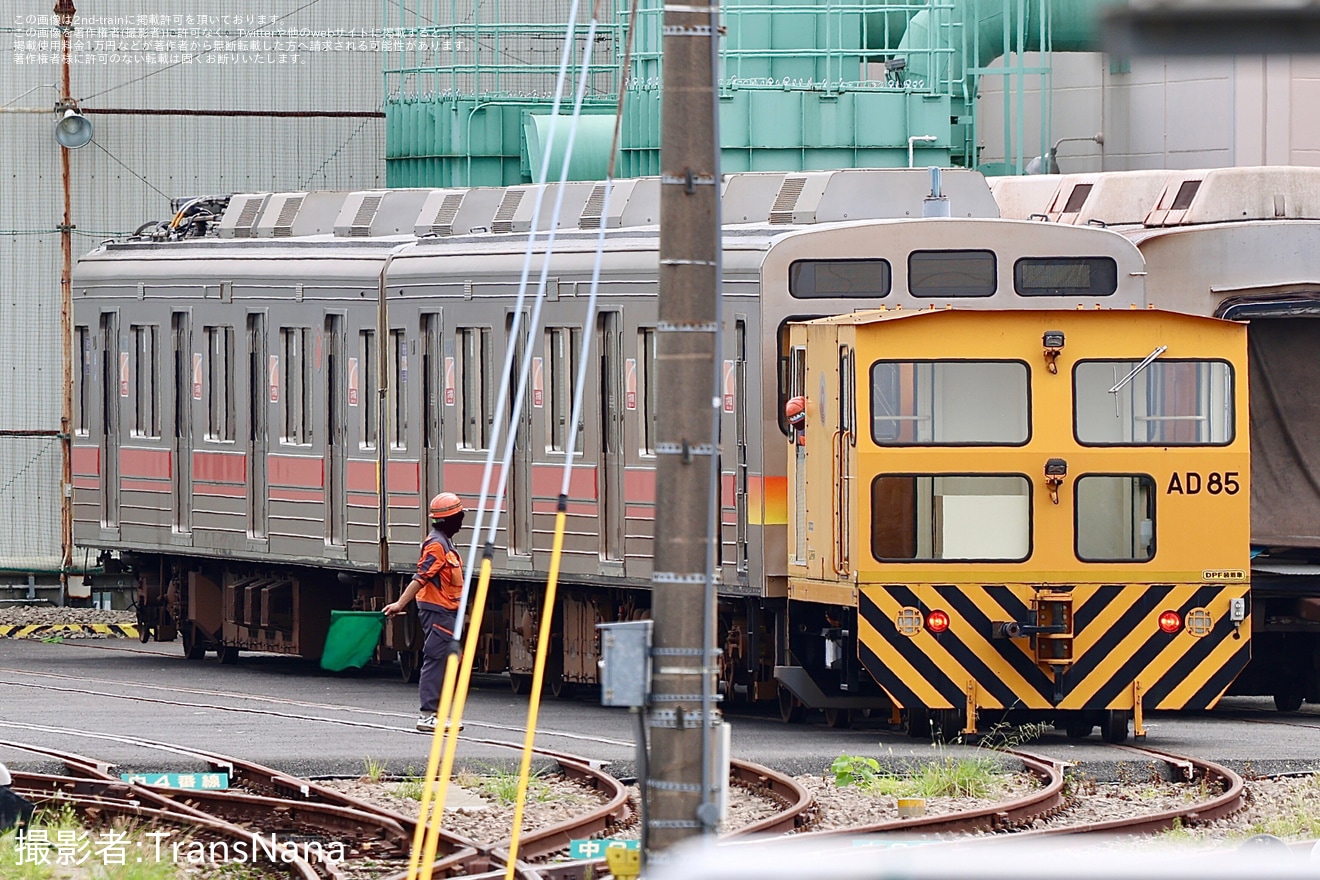 【東急】9000系9007Fの長津田車両工場での構内入換が目撃の拡大写真