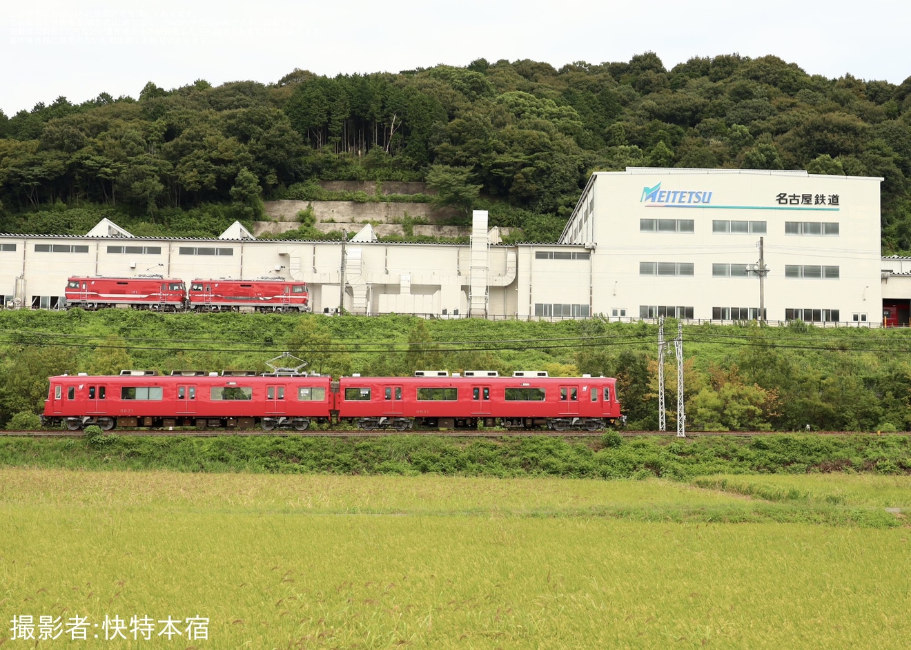 【名鉄】6800系6831F舞木検査場出場試運転 の拡大写真
