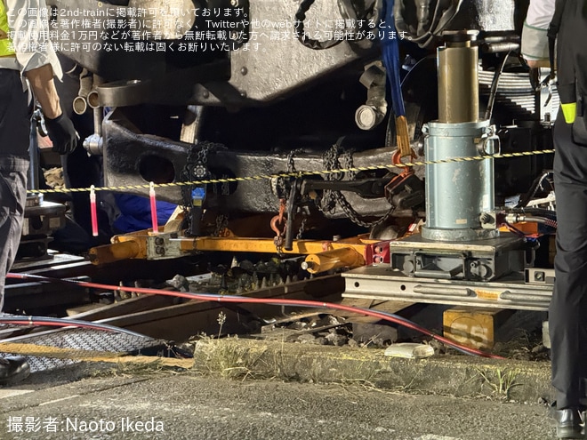 【JR東】D51-498がぐんま車両センター構内での移動中に脱線