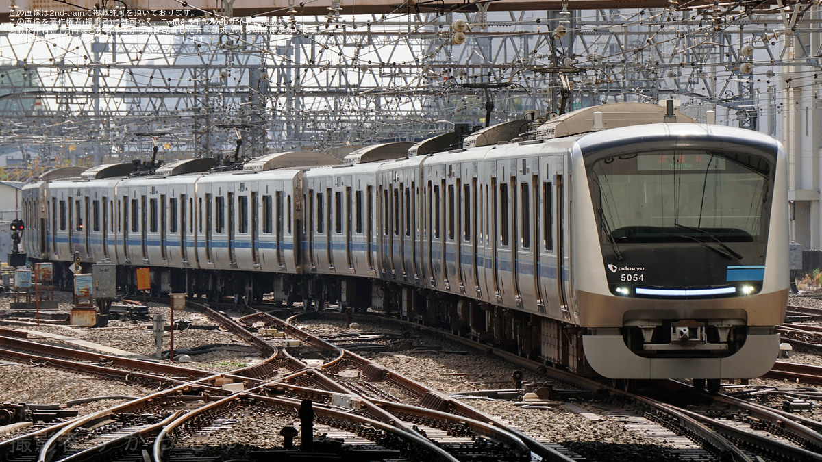 小田急】5000形5054×10(5054F) 車輪交換試運転(20250926) |2nd-train